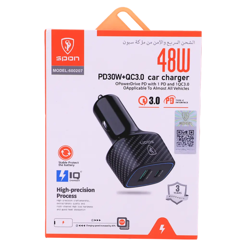 Spon Car Charger 48 W Pd+Type C High Quality - view 3