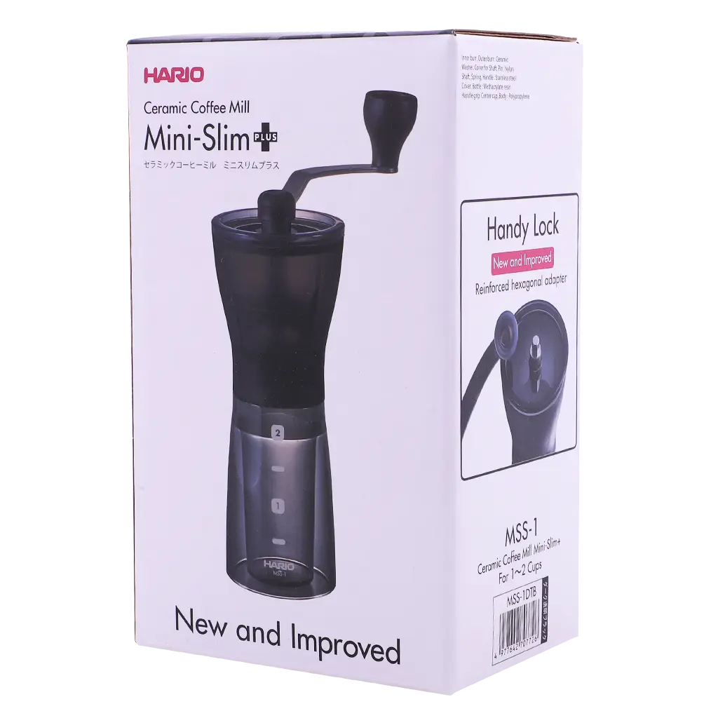 Hario Ceramic Coffee Mill Mini Slim Plus Mss-1Dtb - view 1
