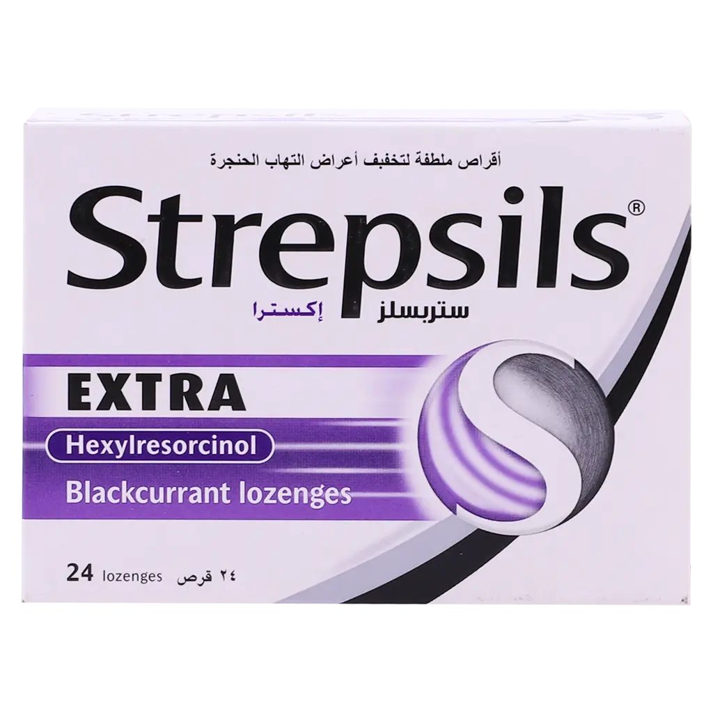 Strepsils Extra Blackcurrant Lozenges 24 Pcs - view 2