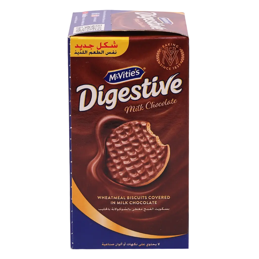 Mcvities Digestive Wheat Biscuits with Milk Chocolate 200 gm - view 2