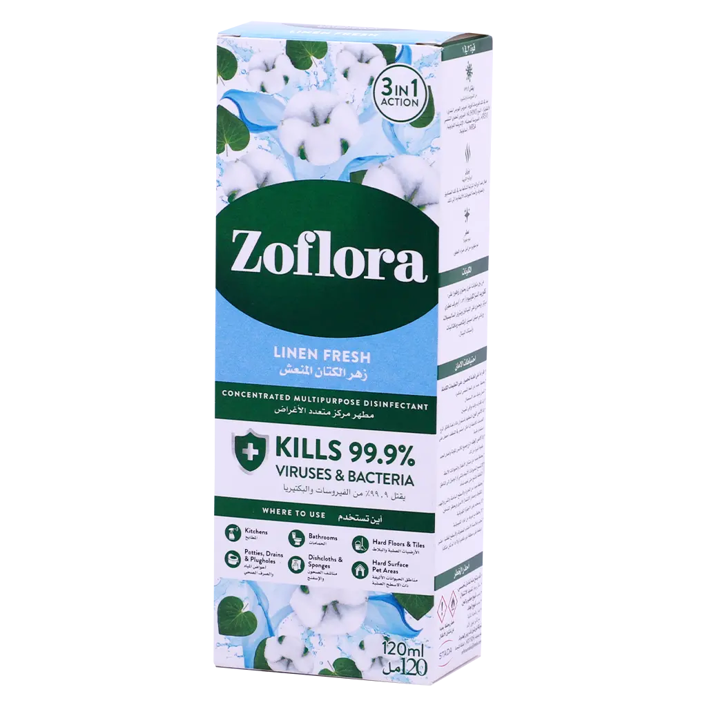 Zoflora Multipurpose Disinfectant Cleaner Linen Fresh 120 ml - view 1
