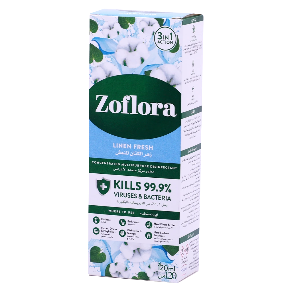 Zoflora Multipurpose Disinfectant Cleaner Linen Fresh 120 ml