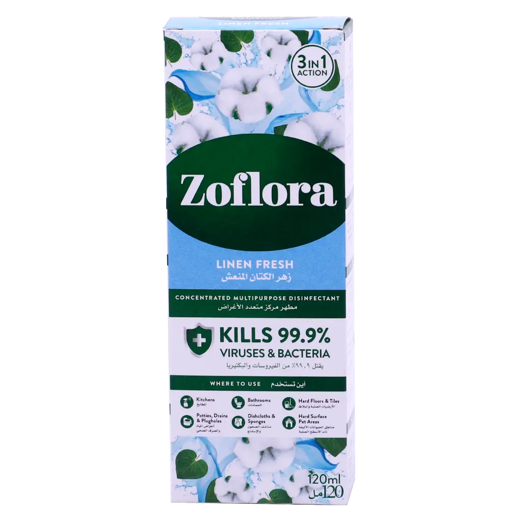Zoflora Multipurpose Disinfectant Cleaner Linen Fresh 120 ml - view 2