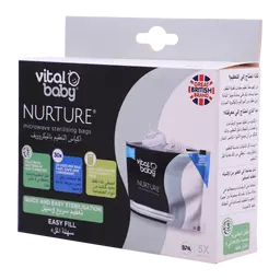 Vital Baby Nurture Microwave Sterilising 5 Bags 