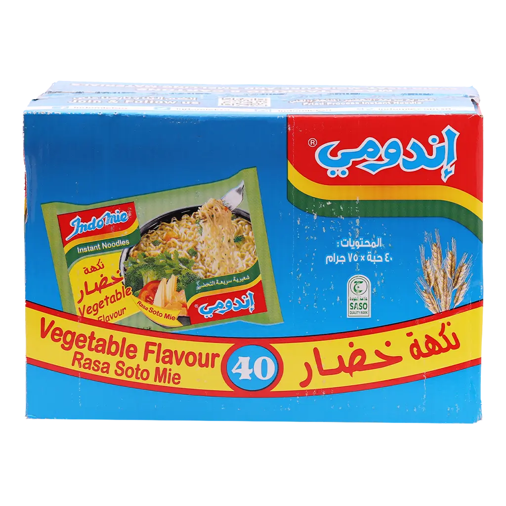 Indomie Noodle Vegetable Flavour Carton 40 pcs 75 gm - view 3