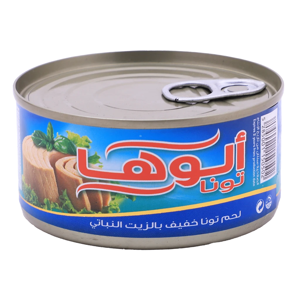 ألوها تونا خفيفه بالزيت 185 جم