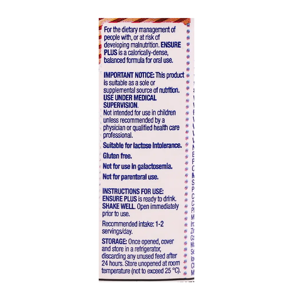 Ensure Plus Liquid Milk Vanilla 200 ml - view 4
