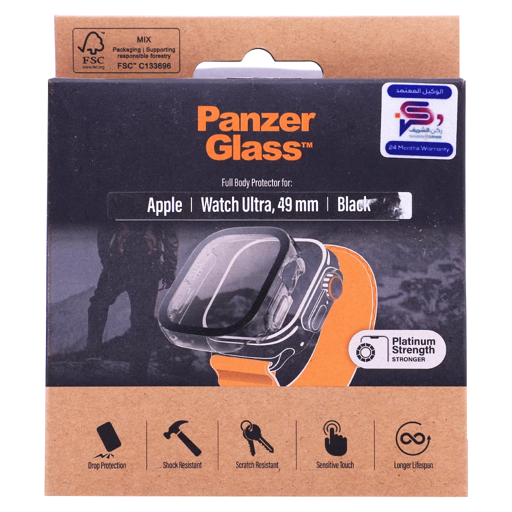 Panzer Glass Screen Protector for Apple watch Ultra 49 mm Black
