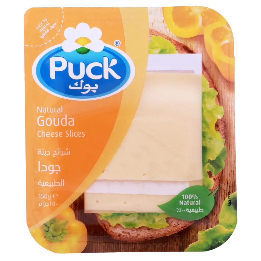 Puck Gouda Natural Slices Cheese 150 gm - view 4