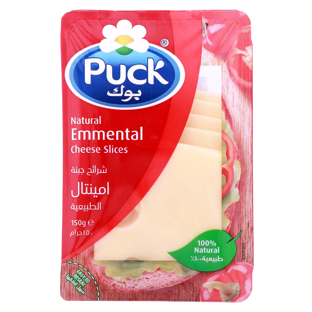 Puck Emmental Natural Cheese Slices 150 gm - view 4