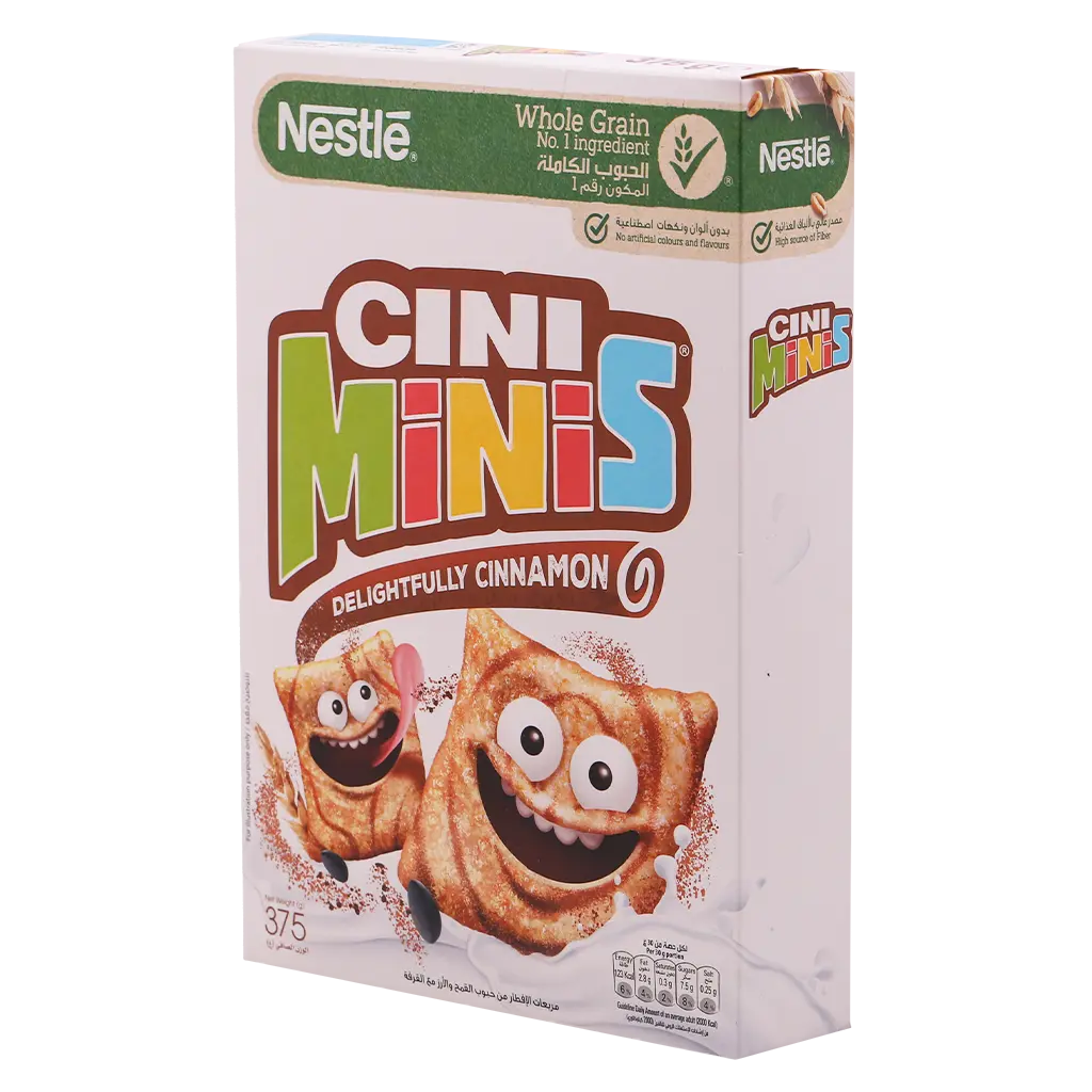 Cini Minis Wheat & Rice Squares With Cinnamon Cereals 375 gm - view 1