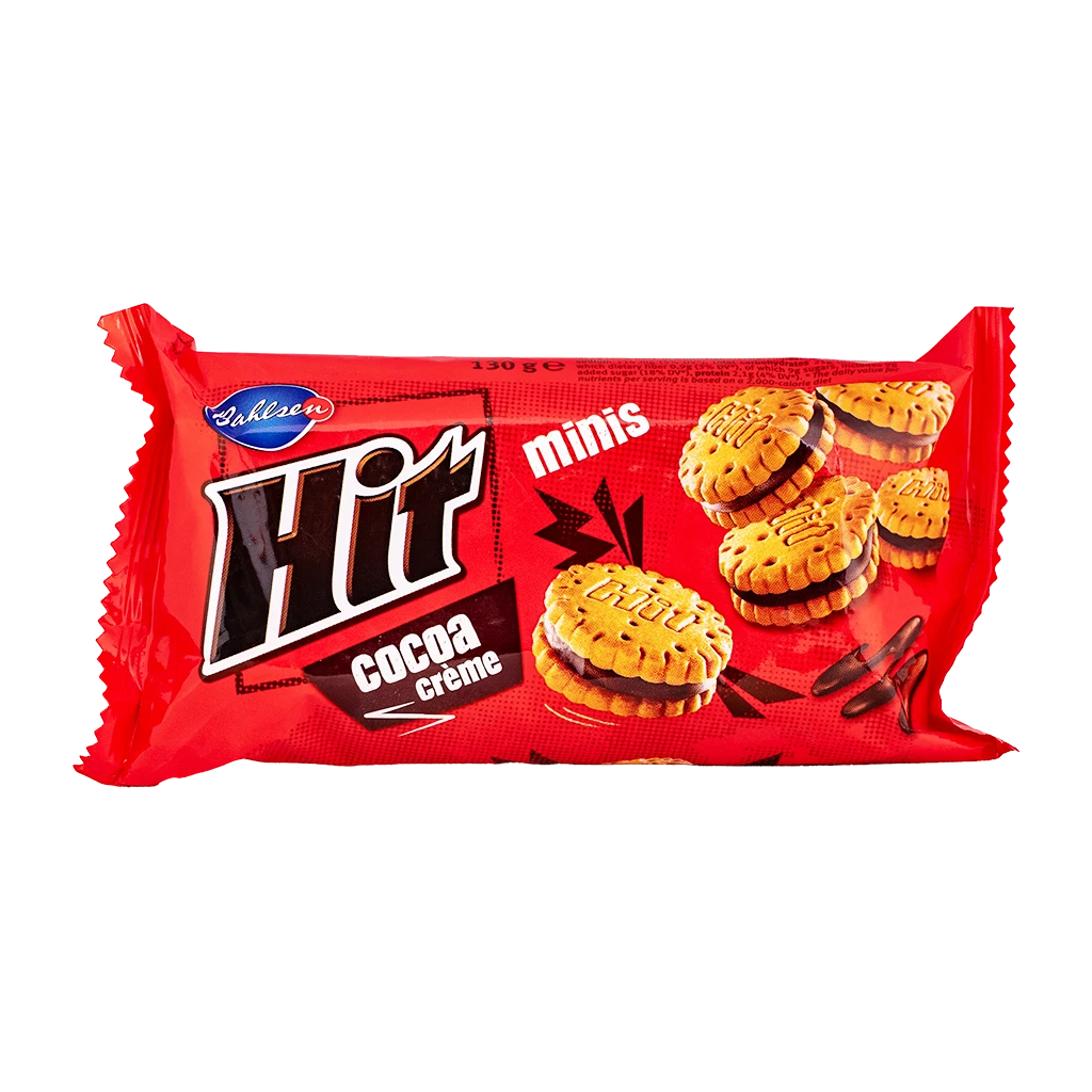 Bahlsen Hit Minis Biscuits Cocoa Cream 130 gm
