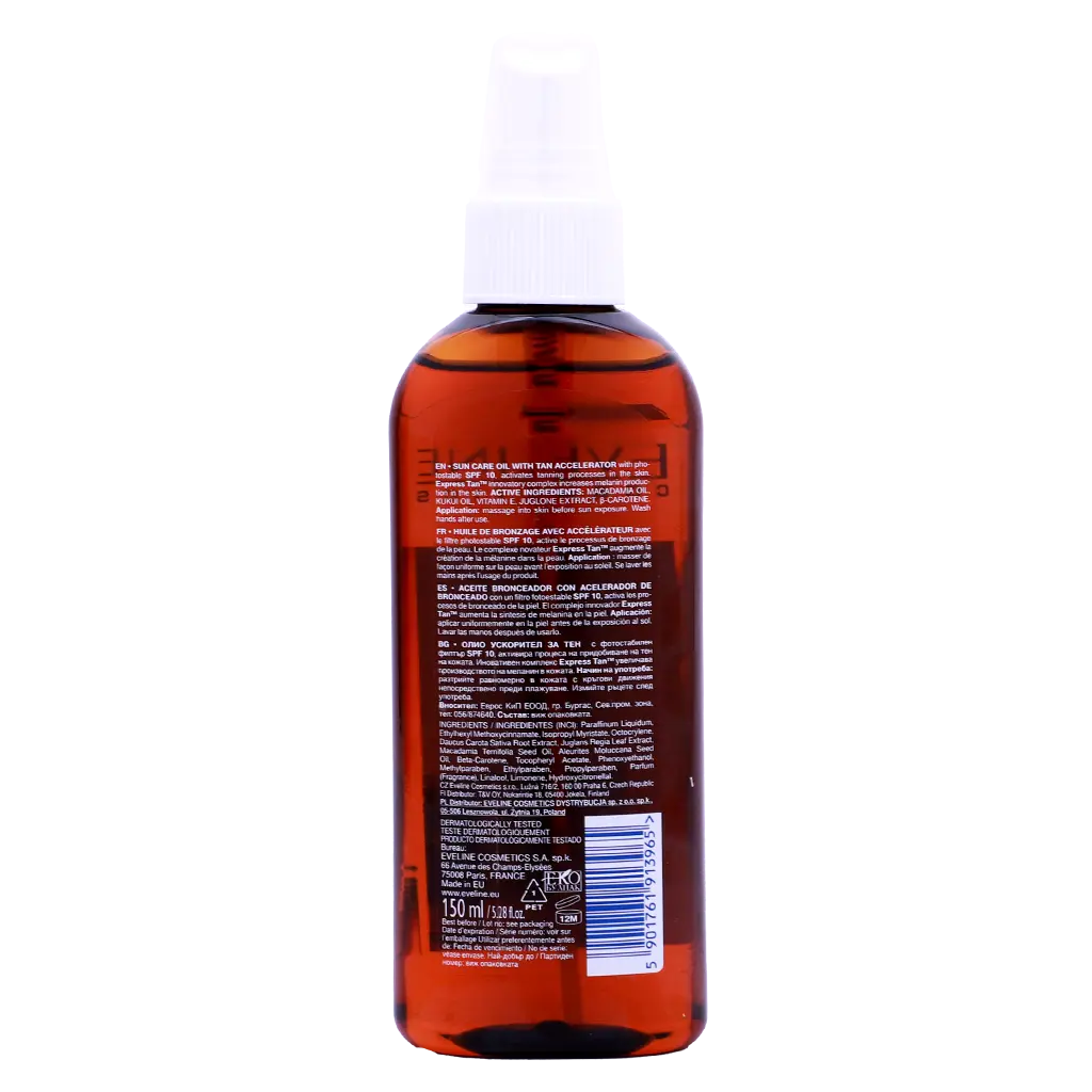 Eveline Amazing Oils Sun Oil Spf 10 With Tan Accelerator 150 ml - view 2
