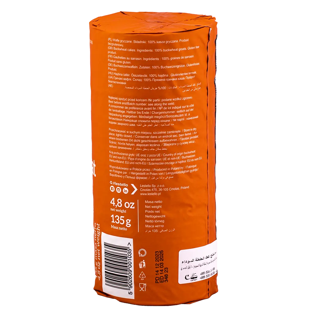Lestello Buckwheat Cakes Gluten Free 135 gm - view 2