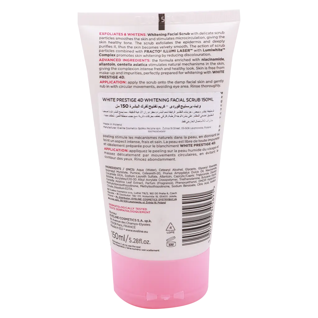 Eveline White Prestige 4D Whitening Facial Scrub 150 ml - view 2