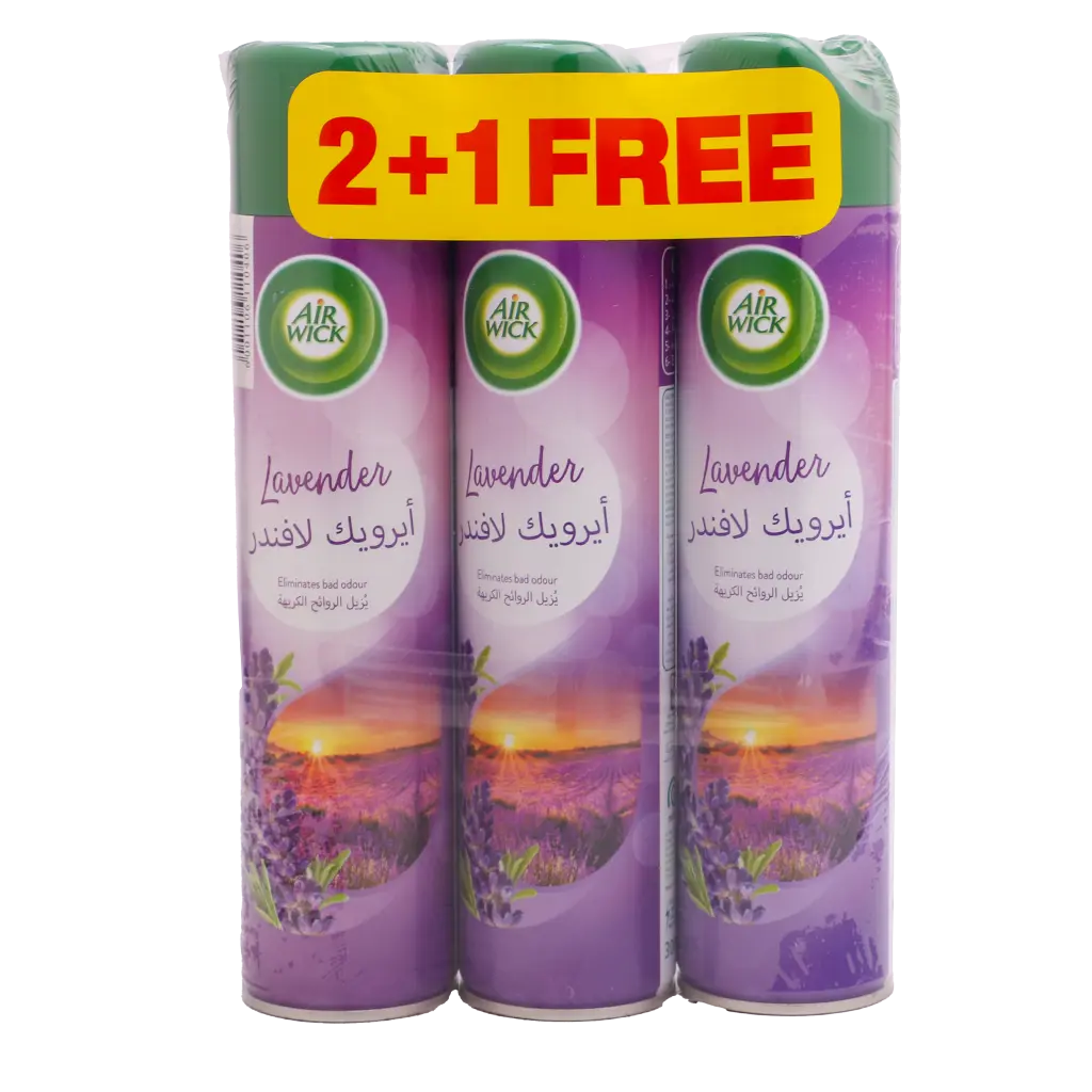 Air Wick Air Freshener Aerosol Lavender 300 ml 2+1 free - view 1