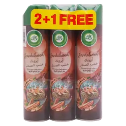    إيرويك بخاخ معطر للجو خشب الصندل 2+1 مجانا  250 مل 