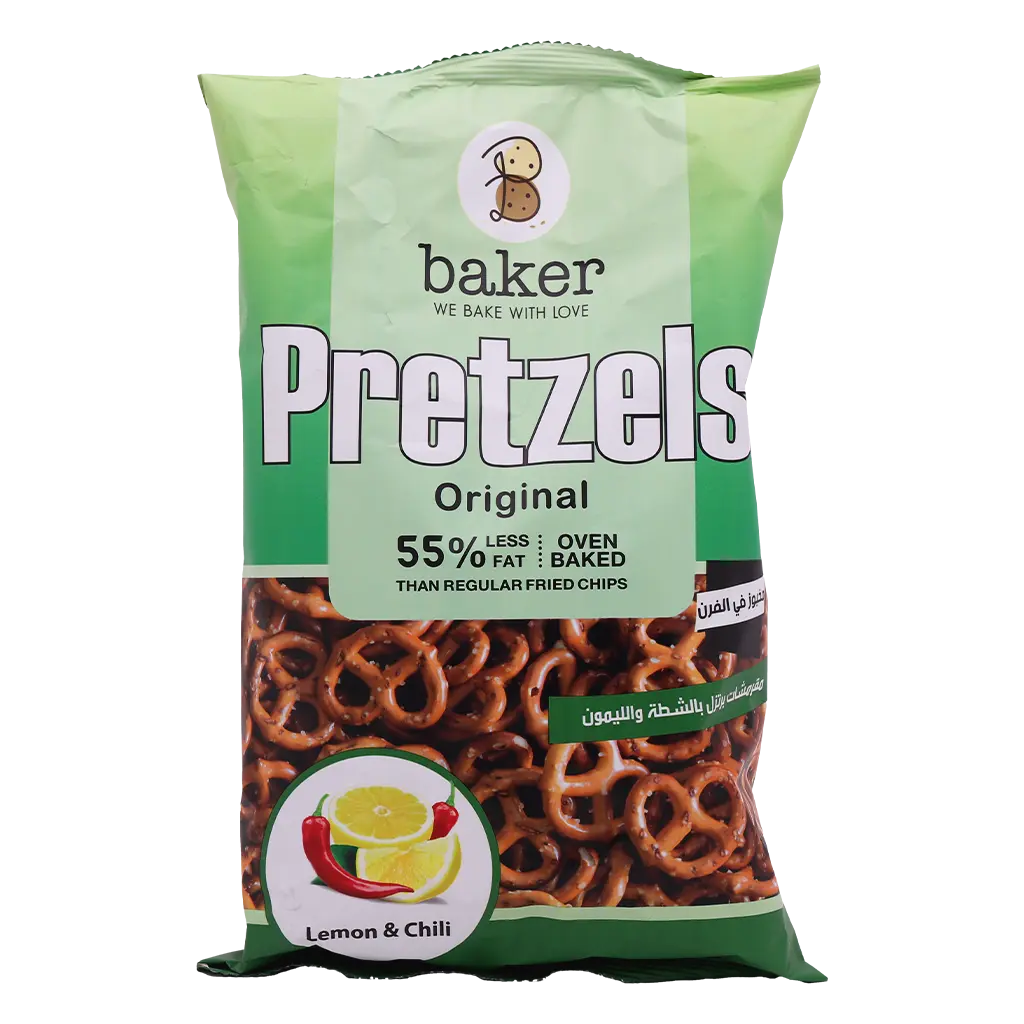 Baker Original Pretzels Chilli & Lemon 375 gm - view 1