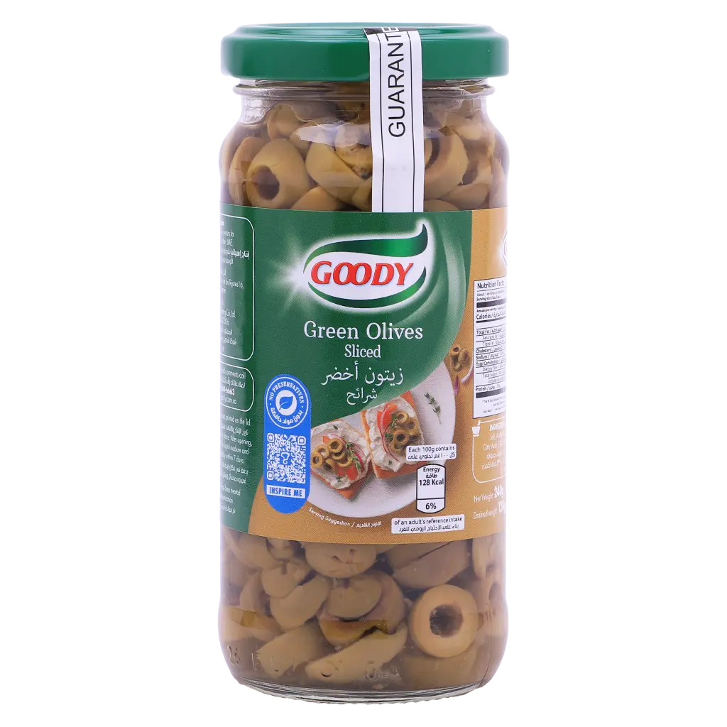 Goody Sliced Green Olive 240 gm - view 1