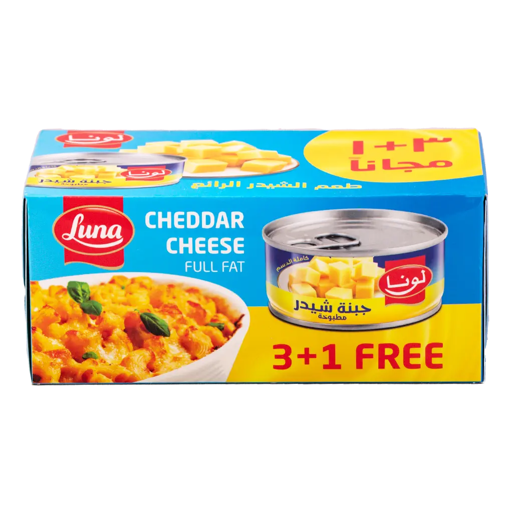 Luna Block Cheddar Cheese 3 pcs 1 free 113 gm - view 3