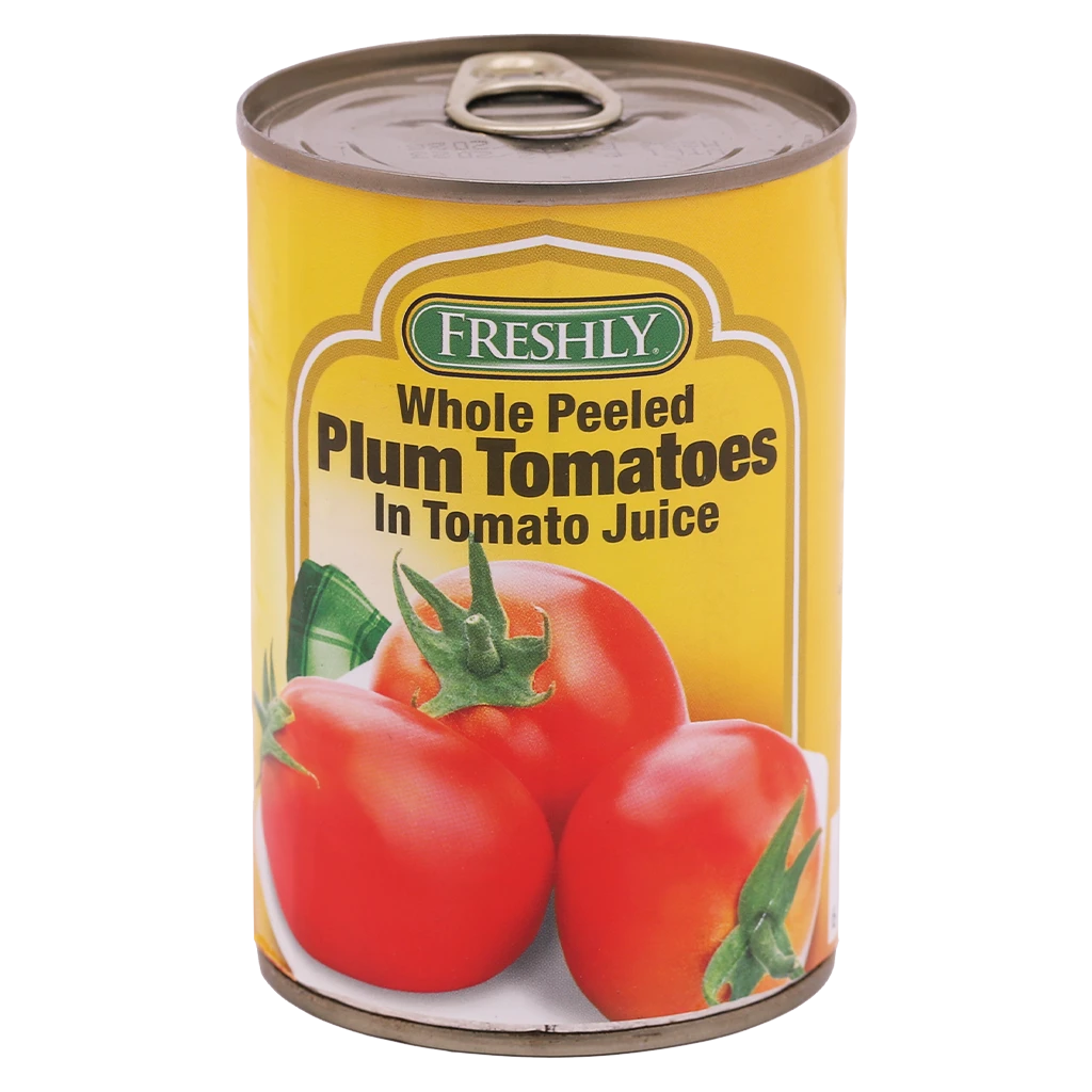 FreshlyTomato Whole Peeled 400 gm