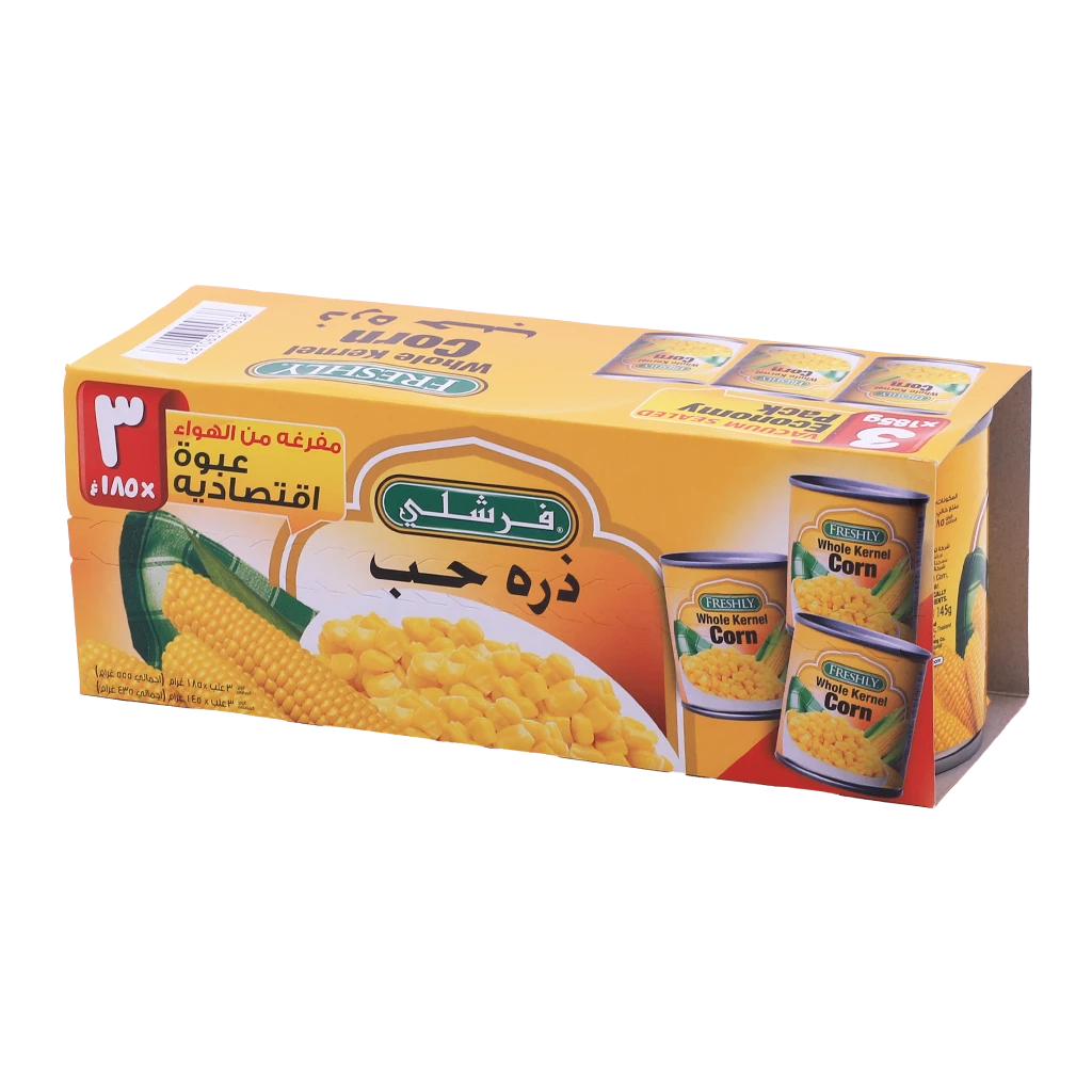 Freshly sweet kernel corn Value Pack 3 pcs 185 gm