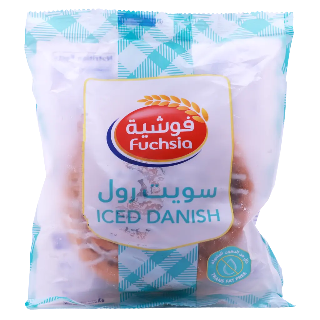 Fuchsia Iced Danish Buns 70 gm - view 1