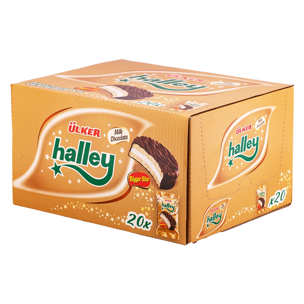 أولكر هالي ساندويش شوكولاته محشو مارشميلو علبة 20 حبة 26 جم