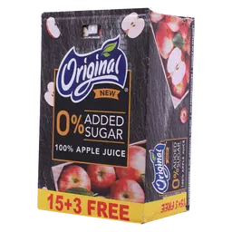Original Apple Juice No Added Suger 15+3 pcs 200 ml