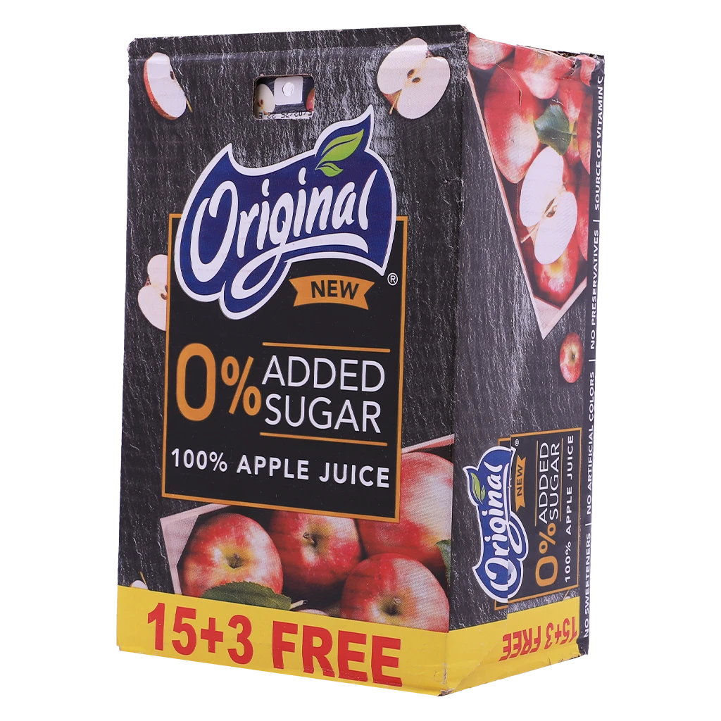 Original Apple Juice No Added Suger 15+3 pcs 200 ml