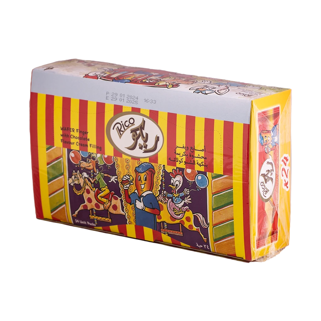 Rana Rico Wafer Finger with Chocolate 24 pcs 17.6 gm