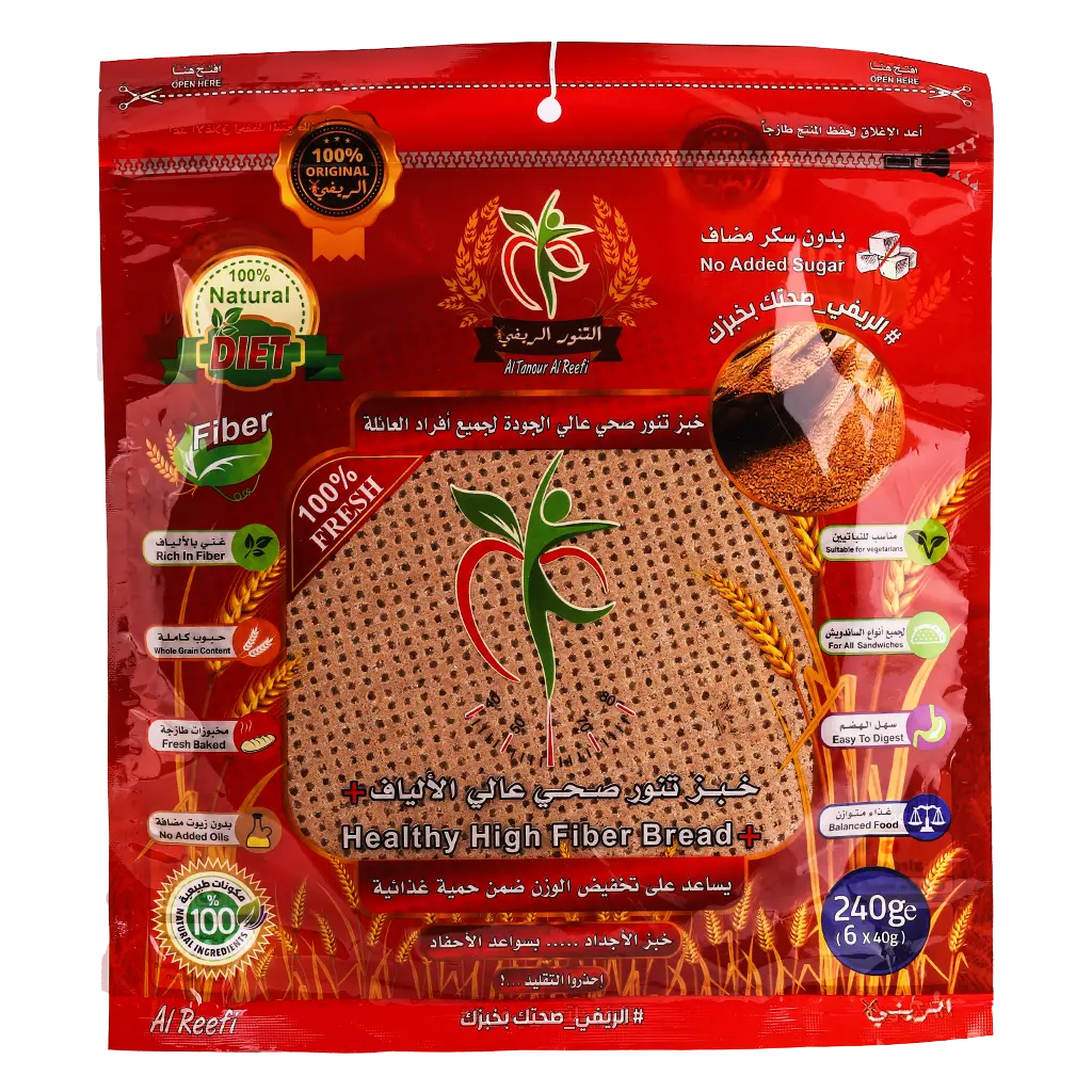 Al Tanour Al Reefi Healthy High Fiber Bread 240 Gm - view 2
