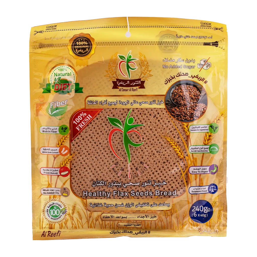 Al Tanour Al Reefi Healthy Flax Seeds Bread 240 Gm - view 1