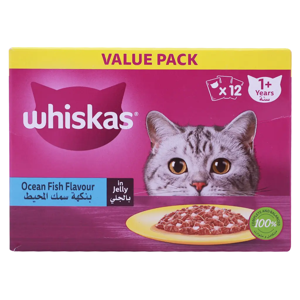 Whiskas Ocean Fish Wet Cat Food 80g Pouches 12 pcs - view 2