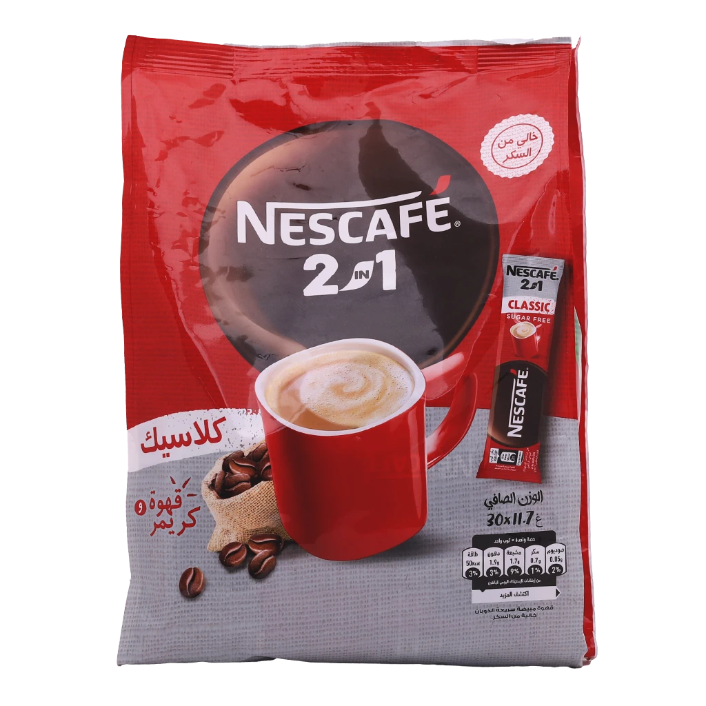 Nescafe 2 In 1 Instant Coffee Classic 11.7GmX30