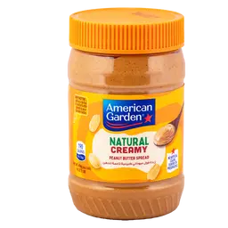 American Garden Natural Creamy Peanut Butter - No Stir 454 gm 