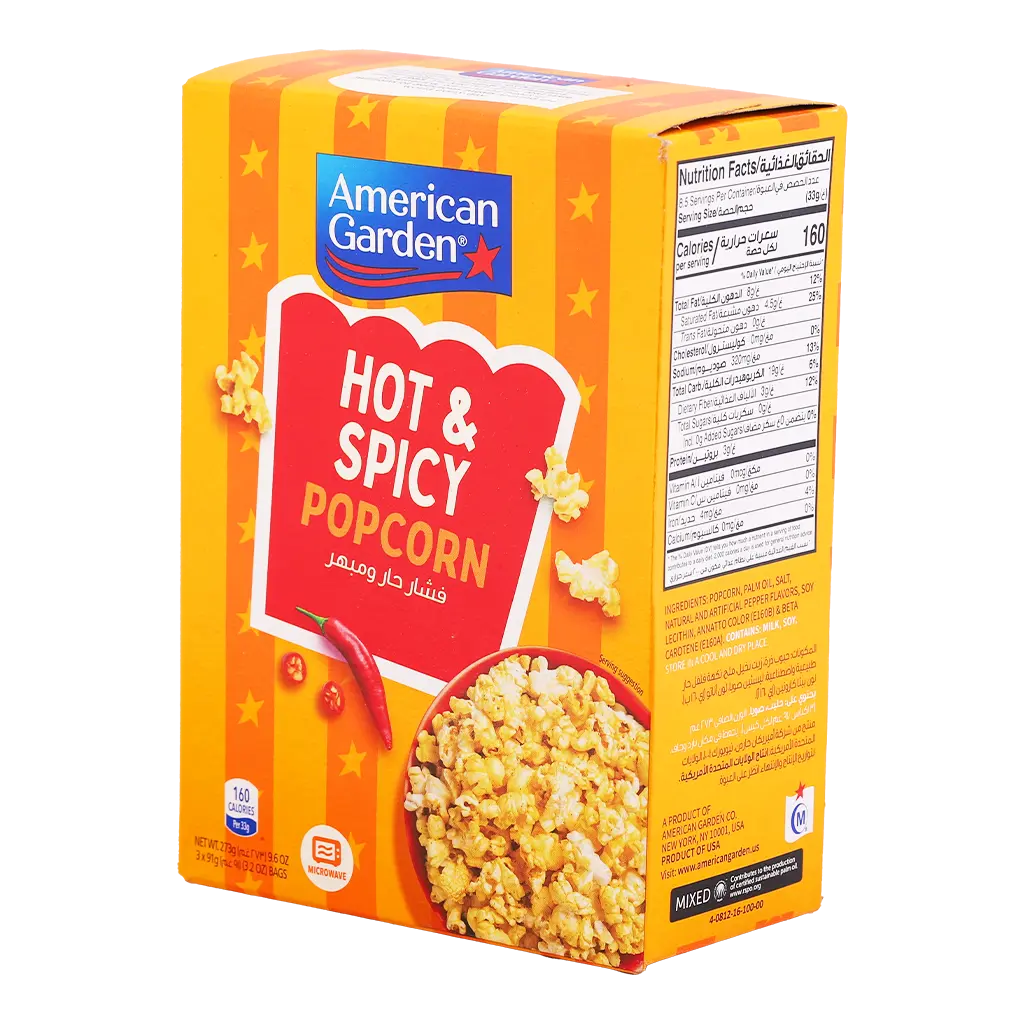 American Garden Microwave Popcorn Hot N Spicy - view 1