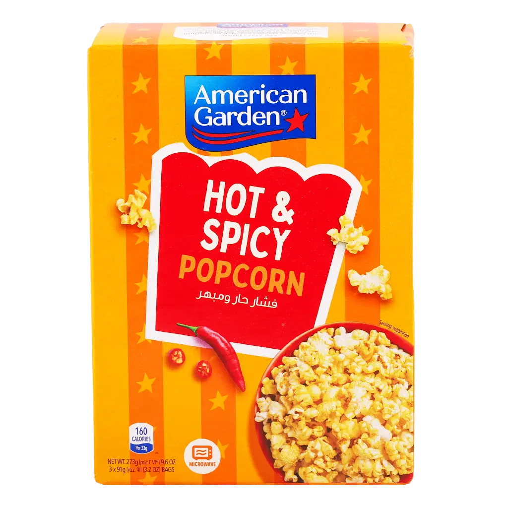 American Garden Microwave Popcorn Hot N Spicy - view 2