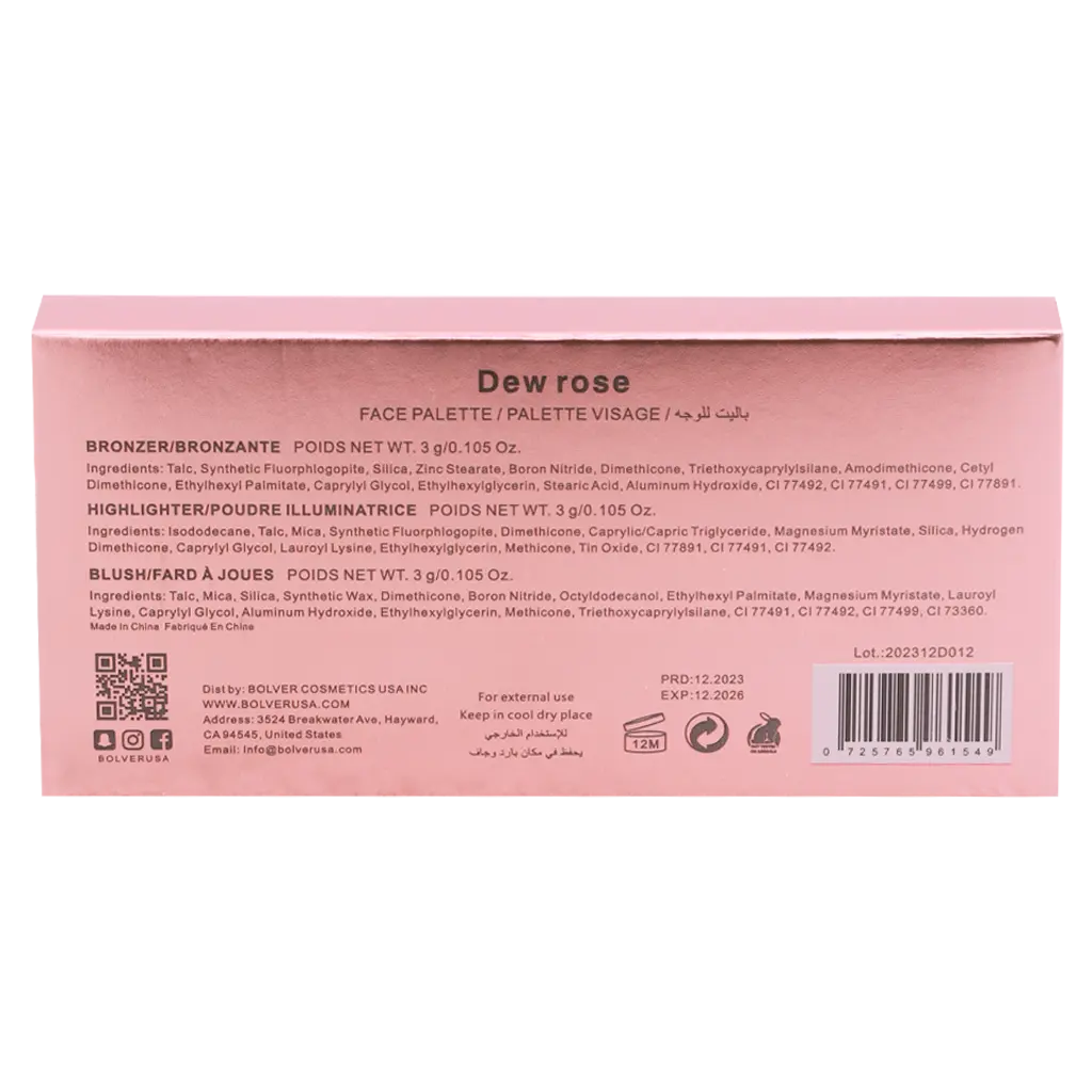 Bolver Face Palette Dew Rose 01 - view 4