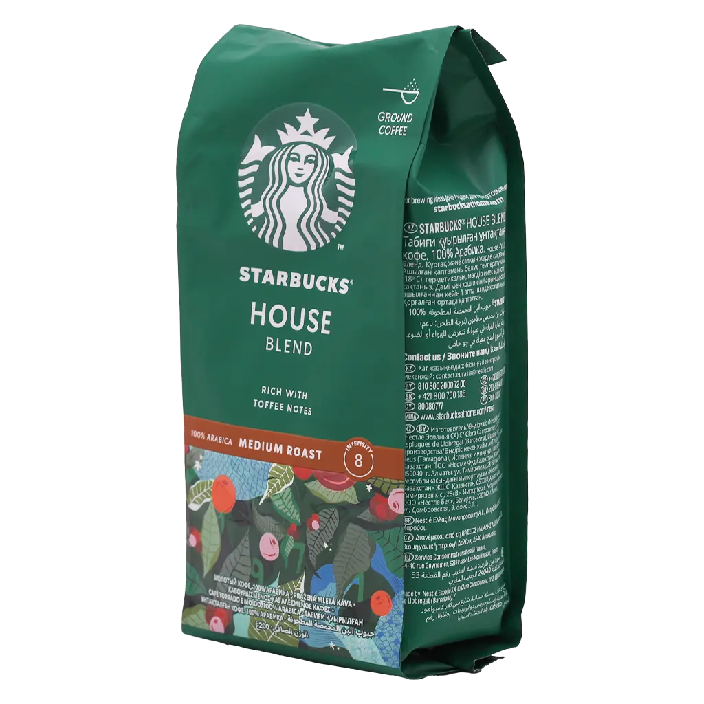 Starbucks House Blend Medium Roastground Coffee 200 gm - view 2