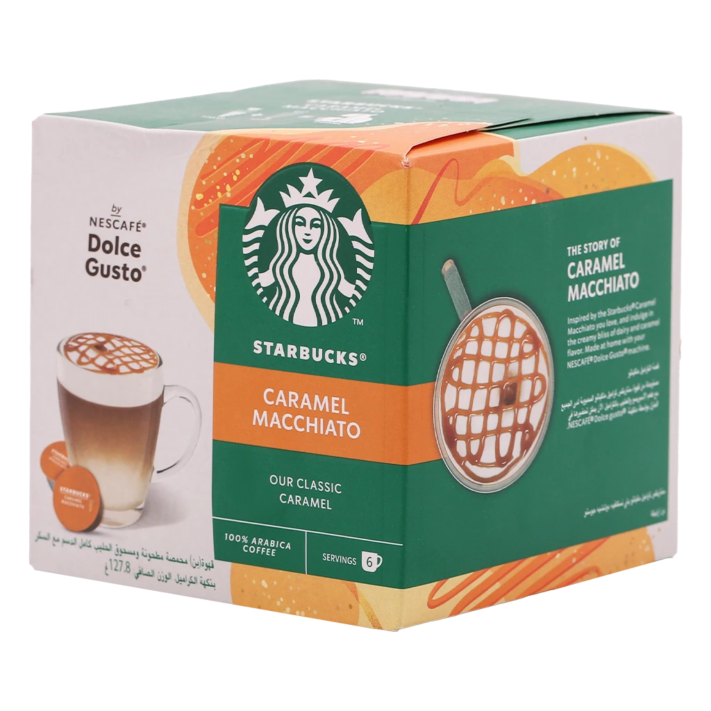Starbucks Caramel Macchiato By Nescafe Dolcegusto Coffee 12 Capsules