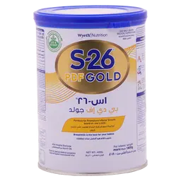إس 26 بي دي اف جولد تركيبة الحليب من الولادة حتى 6 أشهر 400 جم