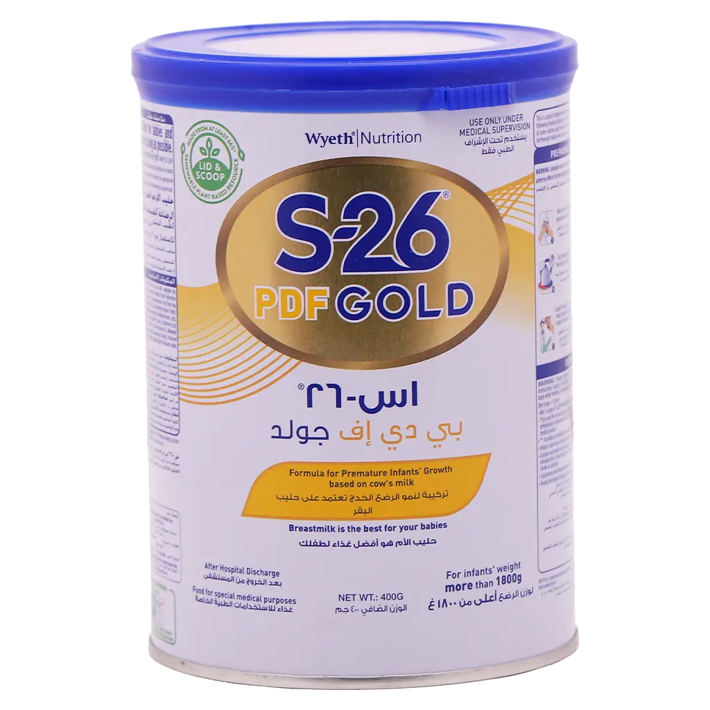 إس 26 بي دي اف جولد تركيبة الحليب من الولادة حتى 6 أشهر 400 جم - view 1