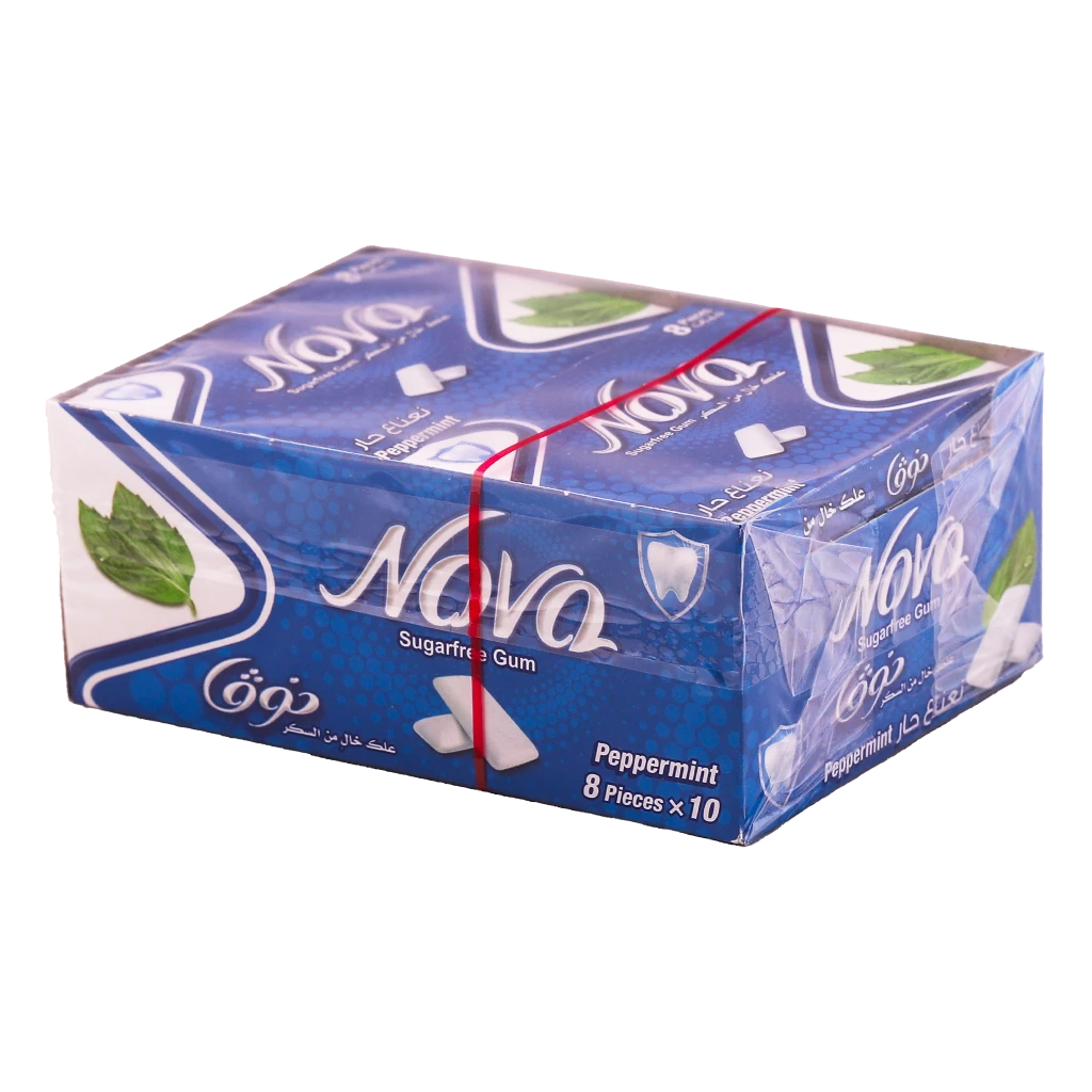 Nova Chewing Gum Blister Peppermint 10 pcs 112 gm