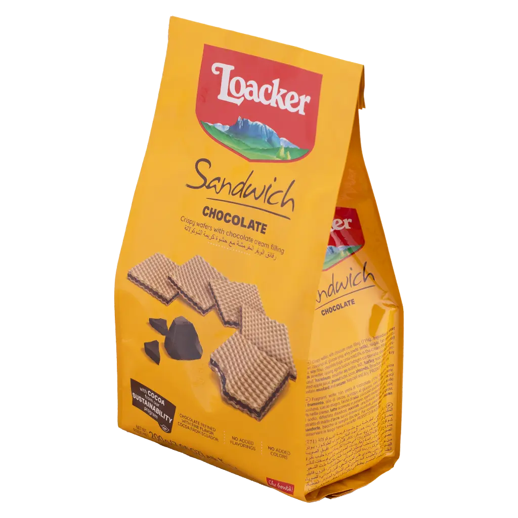 Loacker Sandwich Chocolate 200 gm - view 1