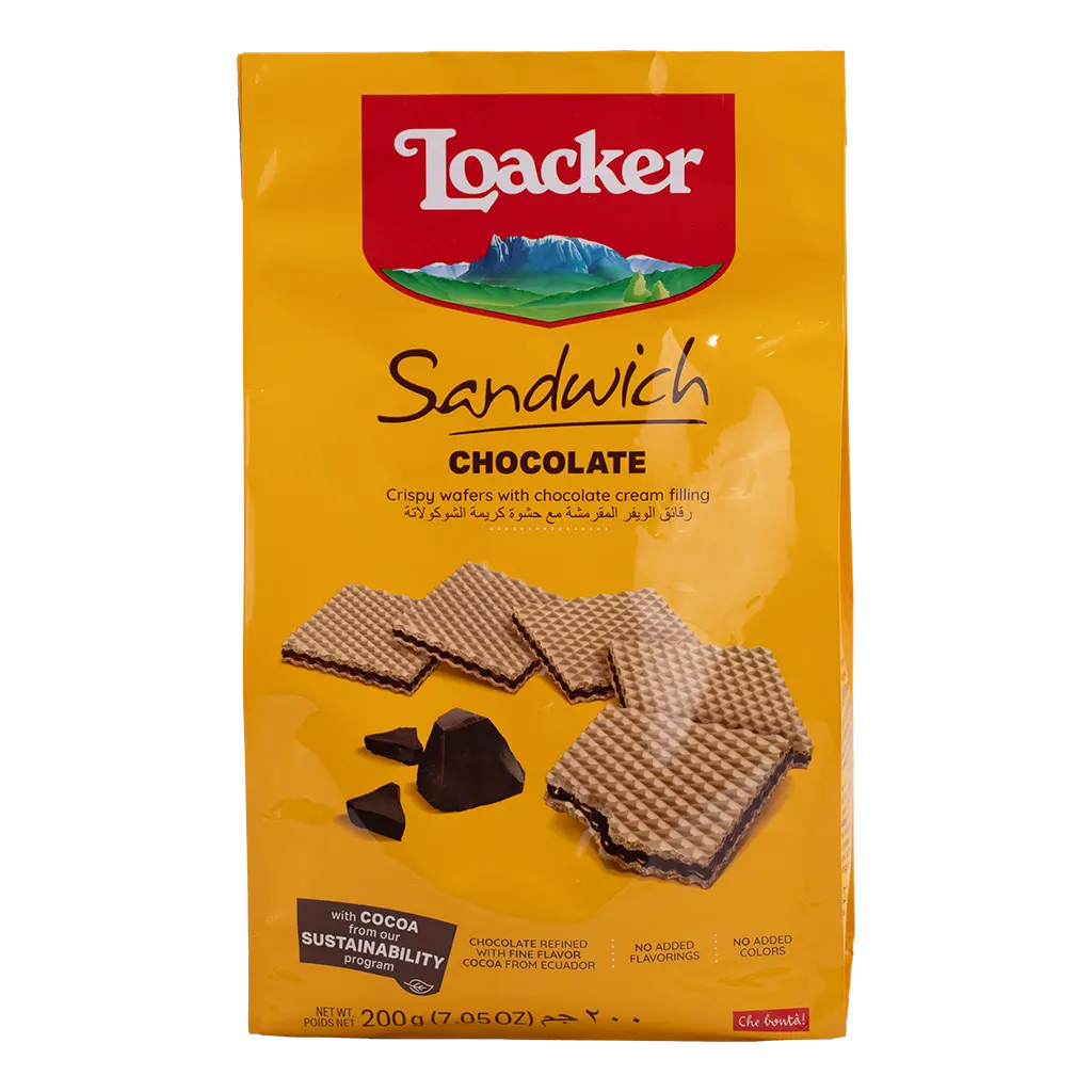 Loacker Sandwich Chocolate 200 gm - view 2