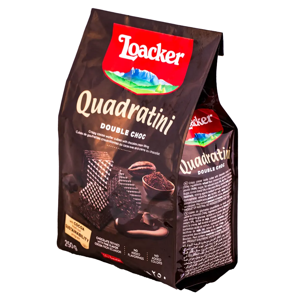 Loacker Wafer With Double Chocolate 250 gm - view 1