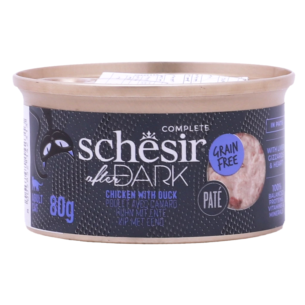 Schesir Can After Dark Complete Pate Chicken and Duck For Cats 80 gm