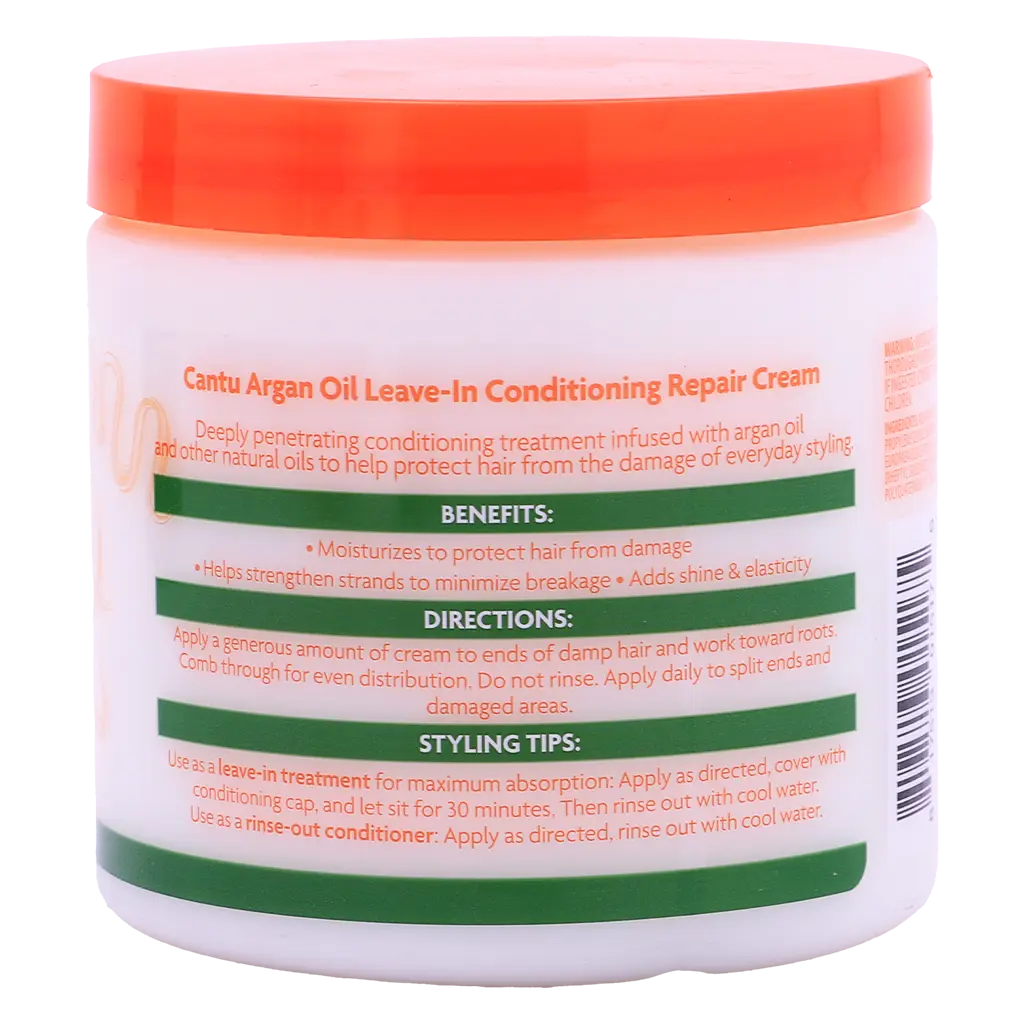 Cantu Argan Oil Leave-In Conditioning Repair Cream 453 gm - view 2