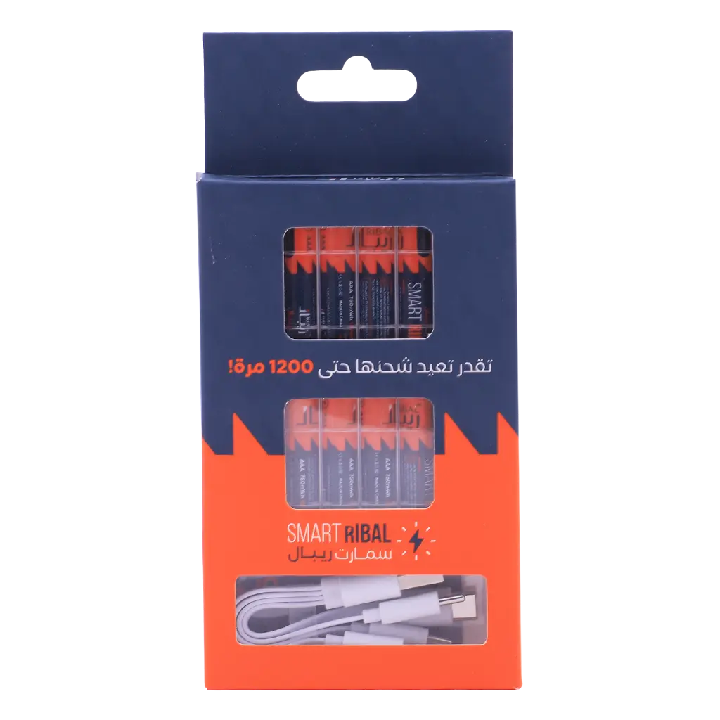 Ribal  AAA Battery  Usb Charging  - view 1